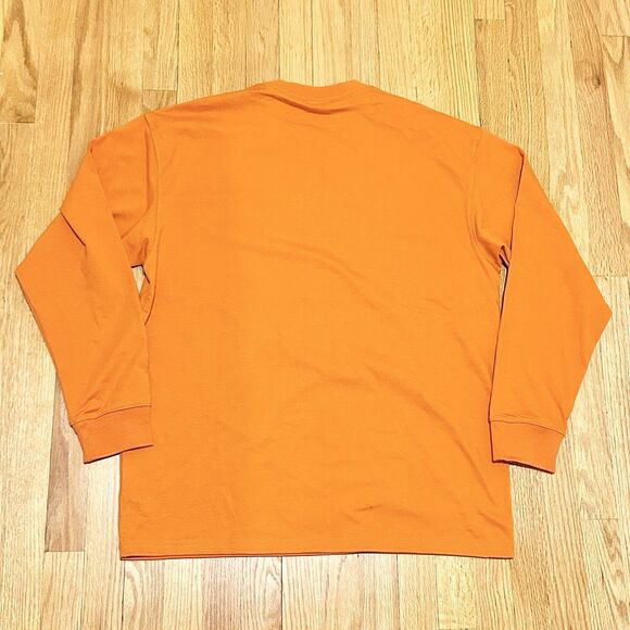Nike ACG Lungs Men’s Size L Orange White Long Sleeve Crew Neck Tee T-Shirt - Picture 3 of 8